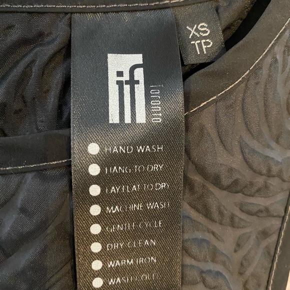 Black Rose embossed if (Individually Fashioned) Toronto designer A-line dress - Picture 7 of 11